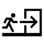 icon fluchtsymbol